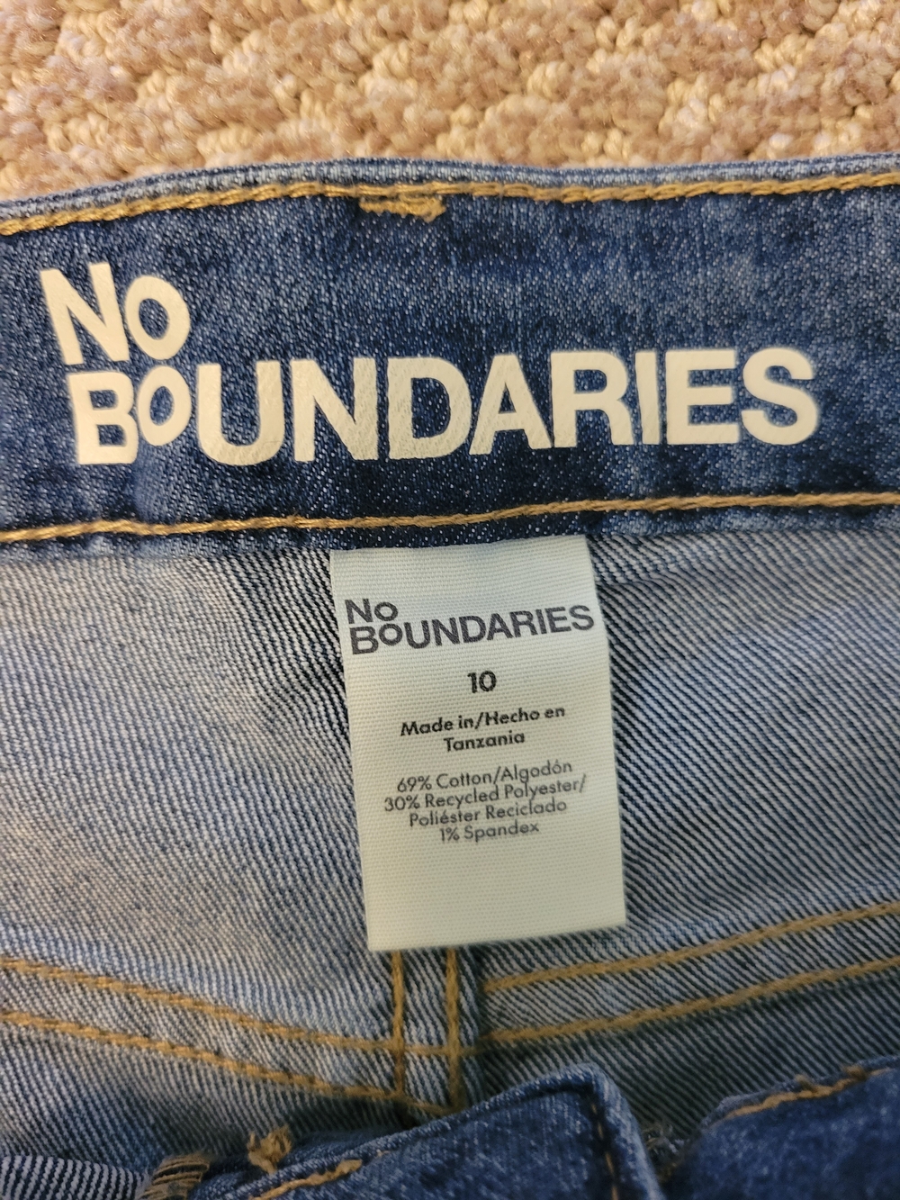 No Boundaries Women's Blue Stretch Jeans - Picture 4 of 5